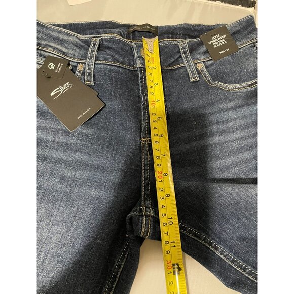 Silver Jeans Co. Elyse Comfort Fit Mid Rise Bootcut Jeans Size W29 L33 - Picture 15 of 16